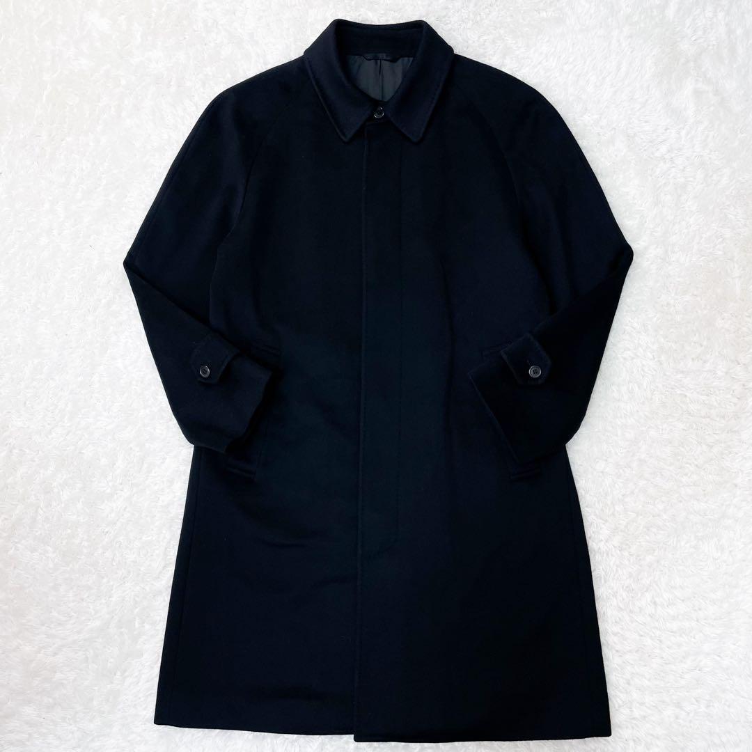 極美品 ヨウジヤマモト×ダーバン カシミヤ100% ステンカラーコート L相当