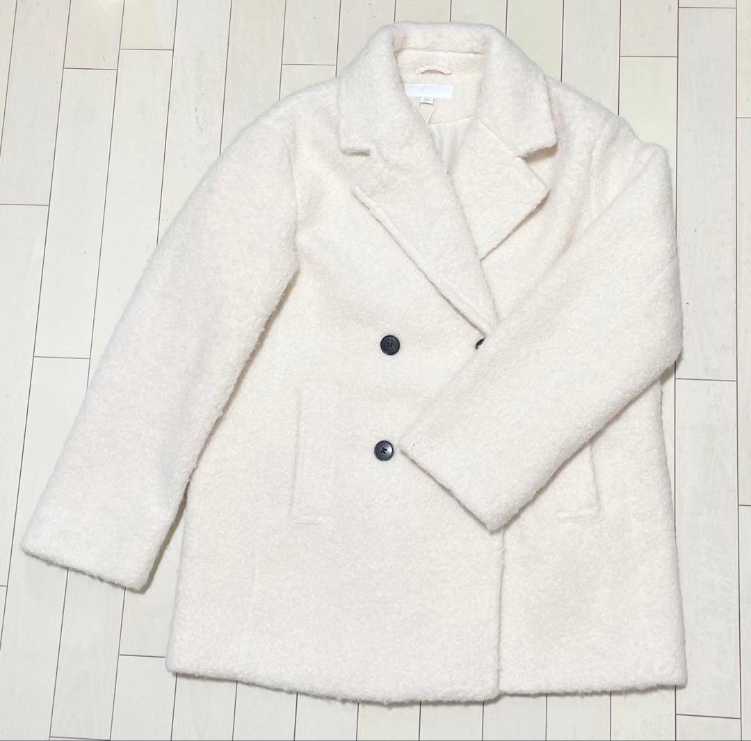 ZARA ブークレダブルブレストコート M 新品 - メルカリ