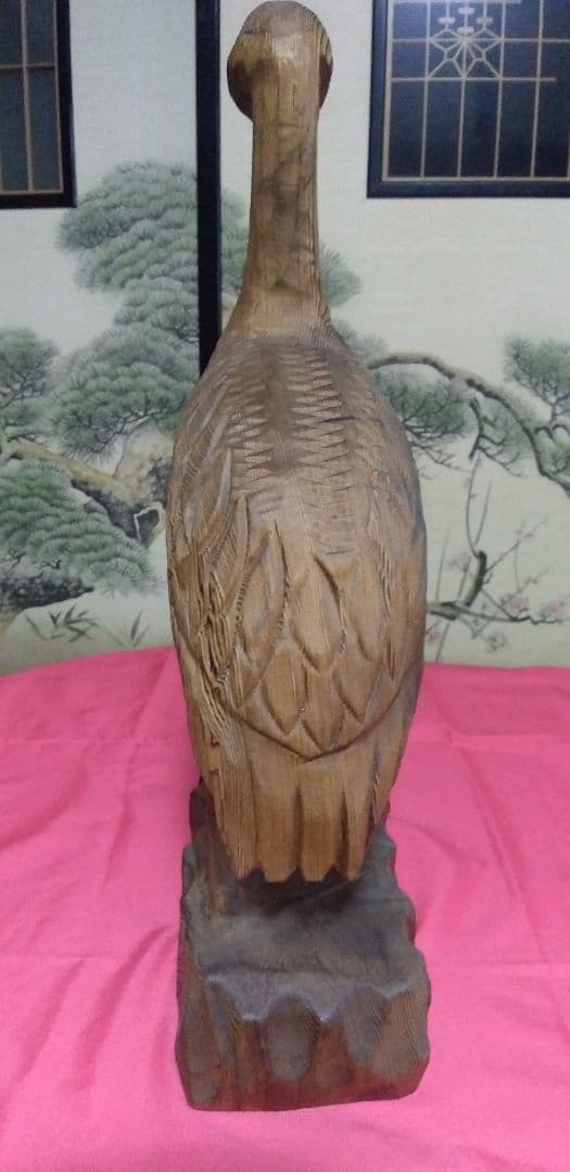 楽天市場】鶴 亀 置物の通販 木彫り 鶴と亀の置物 鶴亀 縁起物