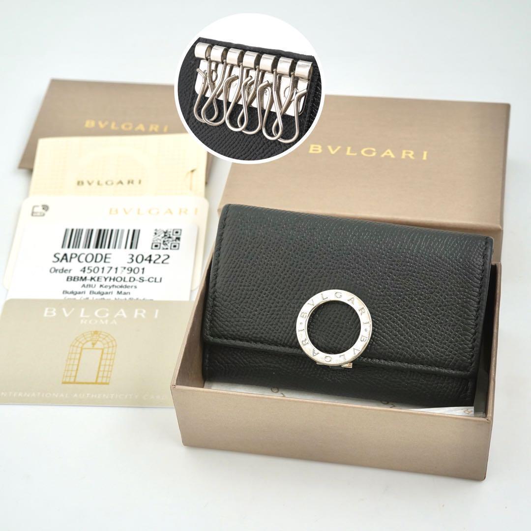 ✨未使用展示品・箱保証書付き✨BVLGARI キーケースロゴマニア6連