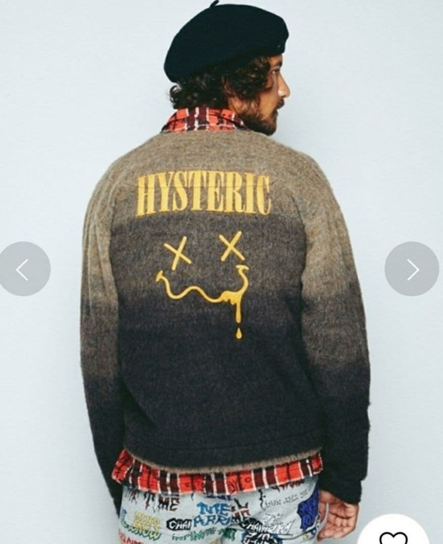 HYSTERIC GLAMOUR NIRVANA スマイル カーディガン M