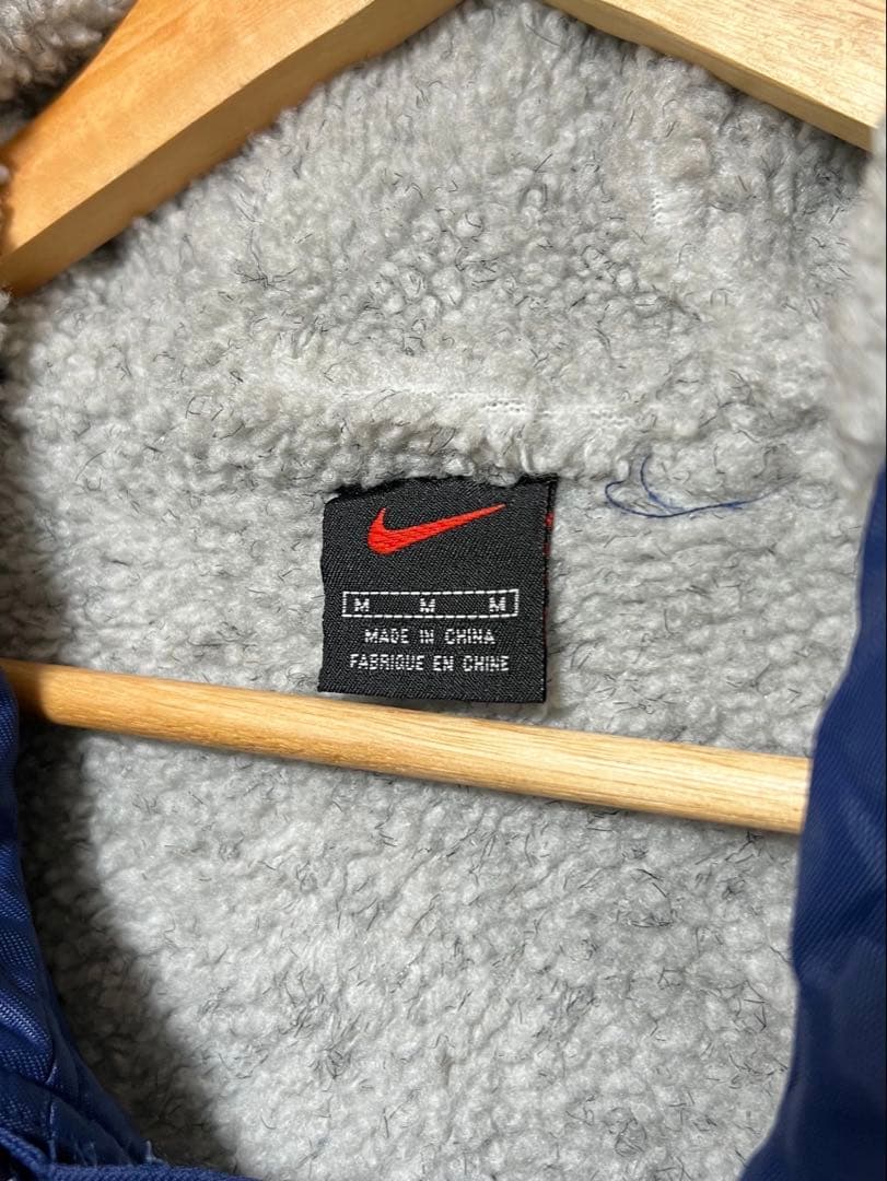 ヴィンテージ 90s ナイキ NIKE ベンチコート センターロゴ スウォッシュ