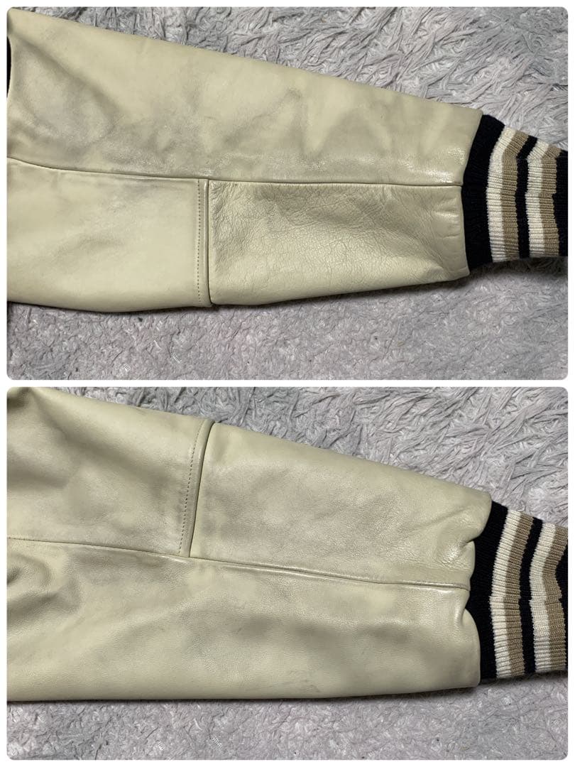 希少 4L McGREGOR マックレガー スタジャン ブルゾン 袖レザー