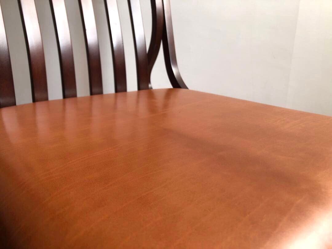 秋田木工社製 低座椅子 革張り ジャパニーズモダン ヴィンテージ 和家具 古