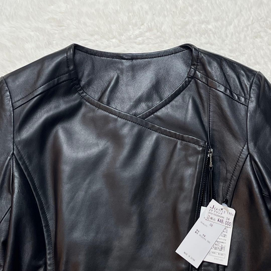 定価46000円　タグ付き　本革　羊革　レザー　ライダース