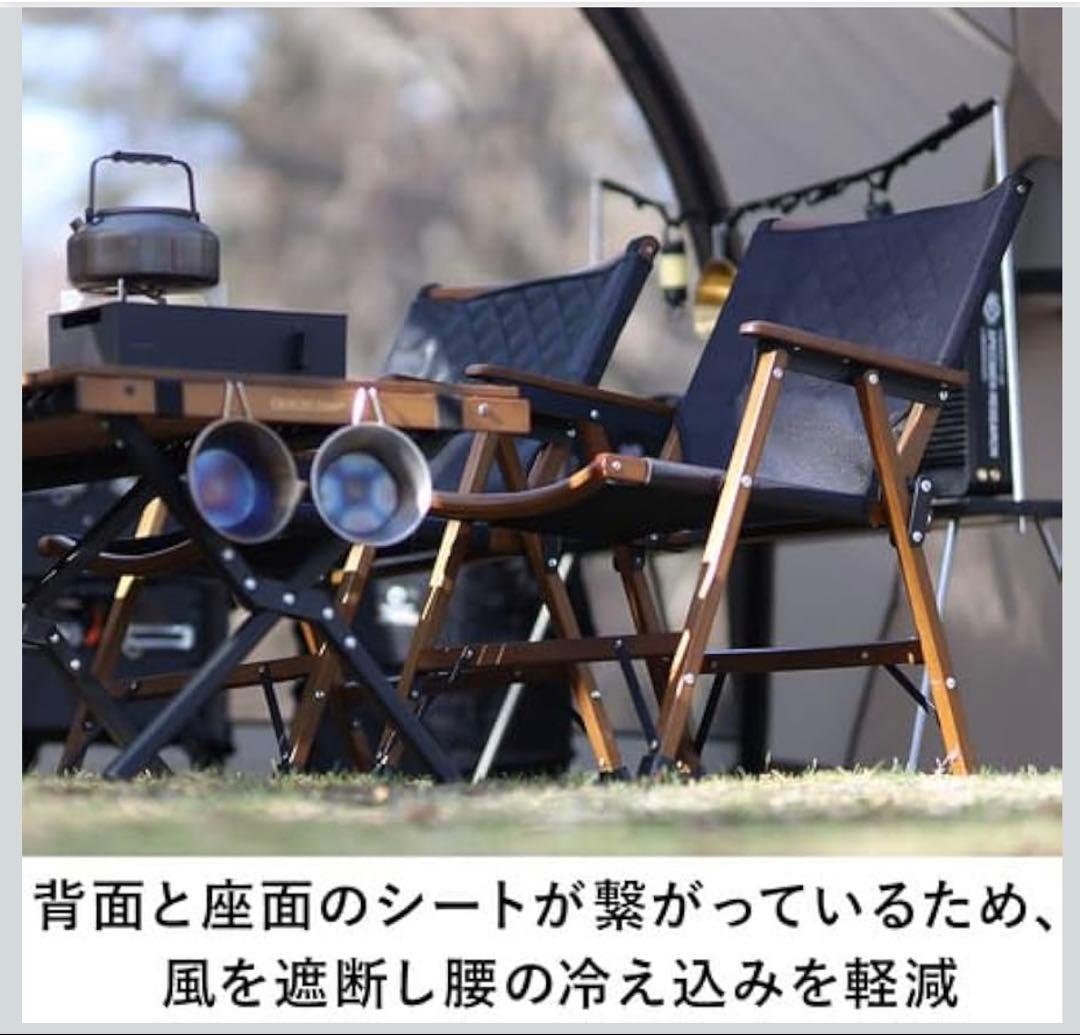 クイックキャンプ 二脚セット 折りたたみチェア