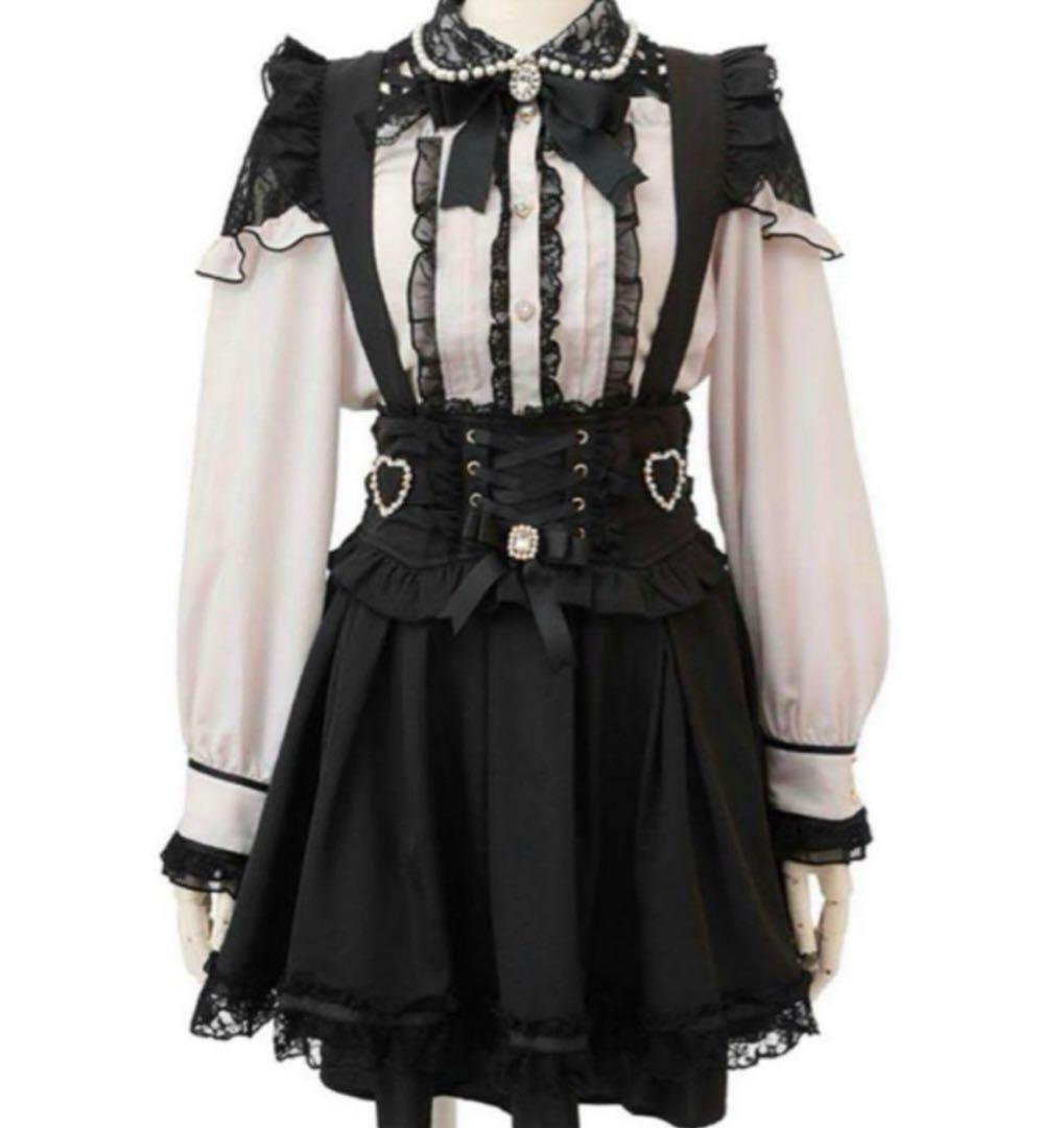 リズリサ レースアップハートカシュクールスカート - メルカリ