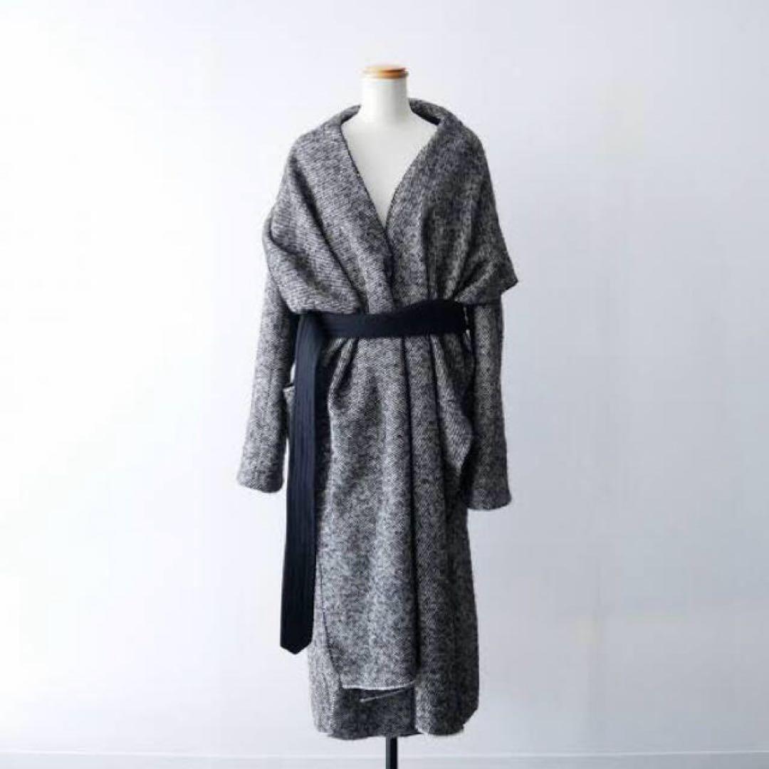 eizo1103 専用YLEVE アルパカツイル ドレープカラーベルデッドコート