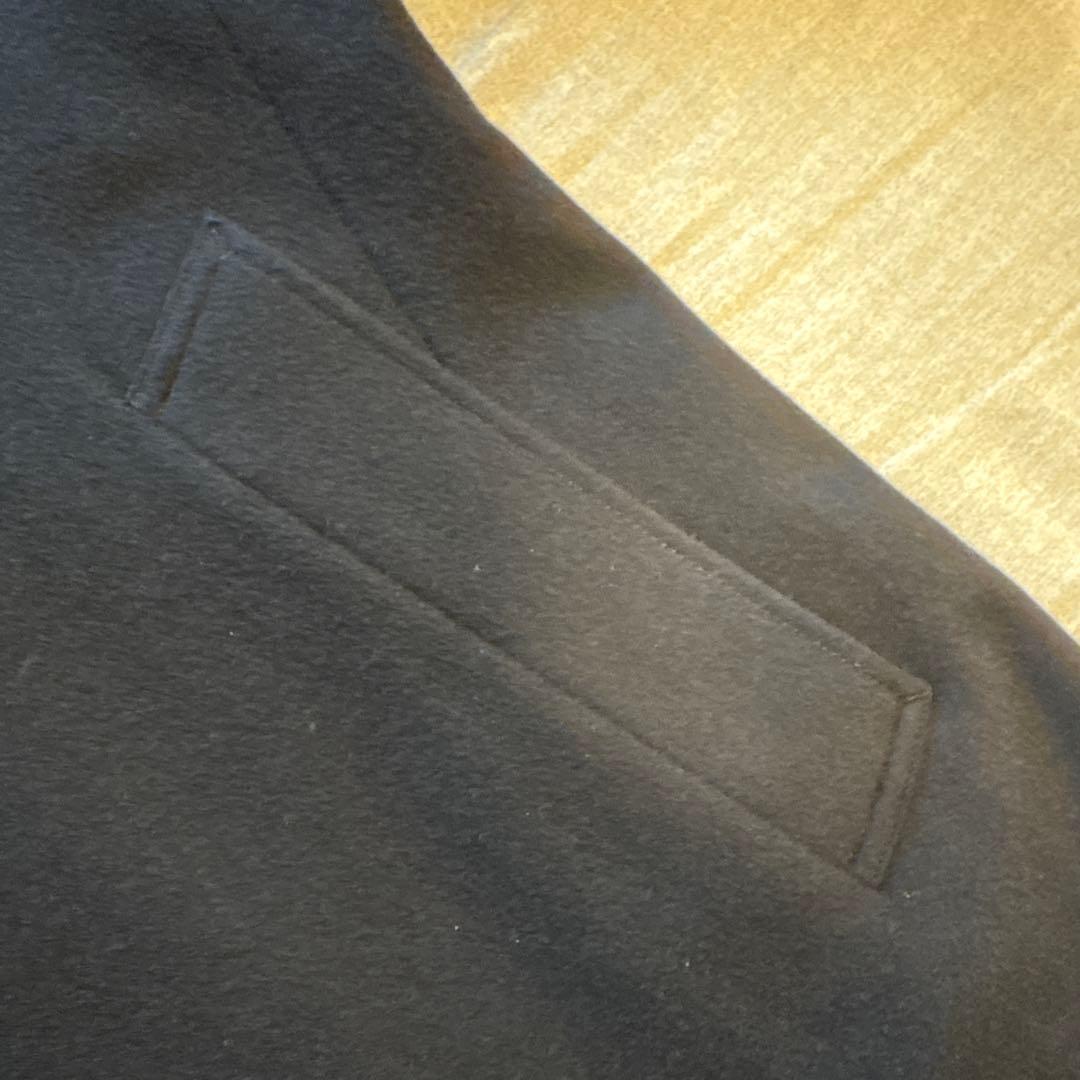 ネイビー ステンカラーコート