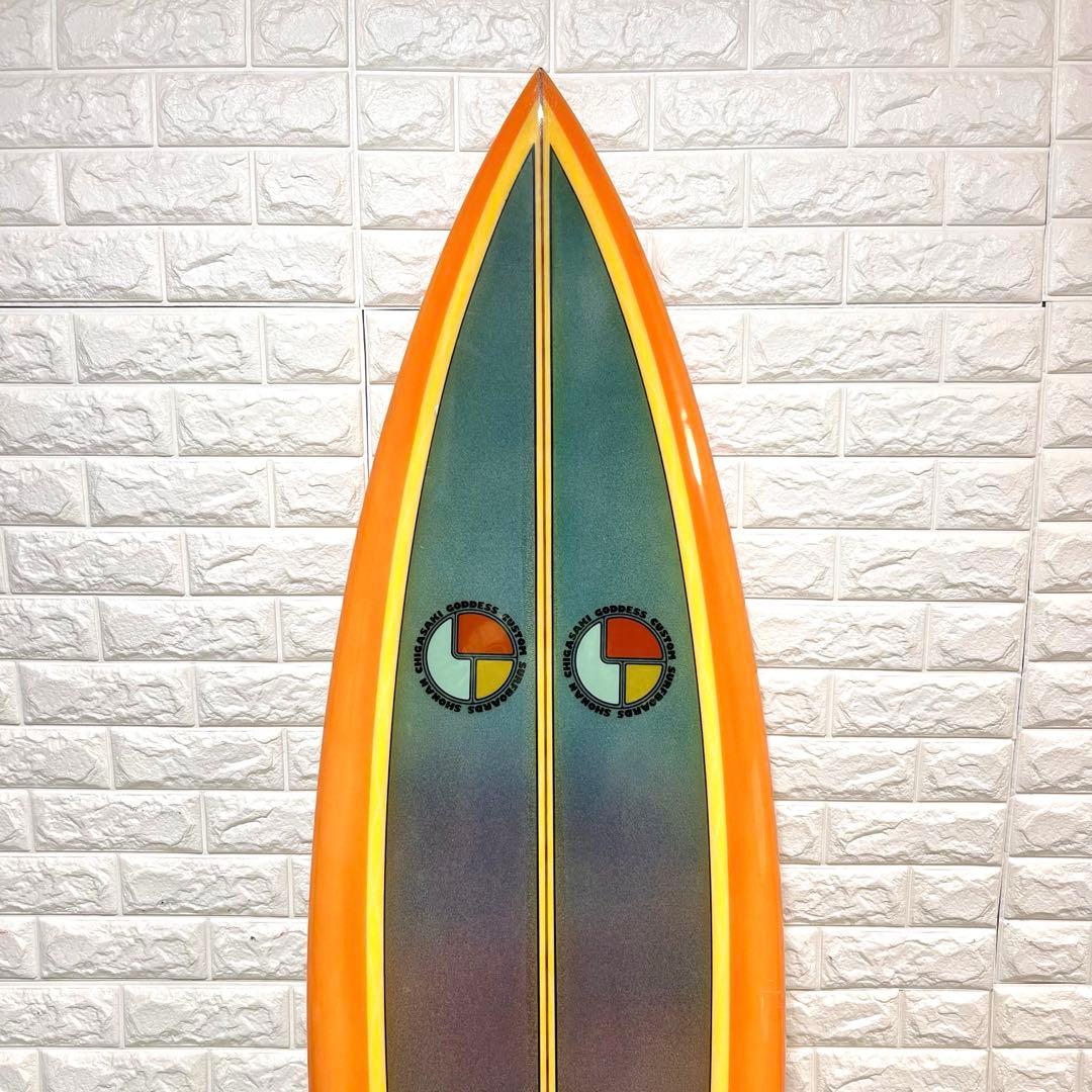 希少　godeess ショートボード　シングルフィン　5’10ft レトロ