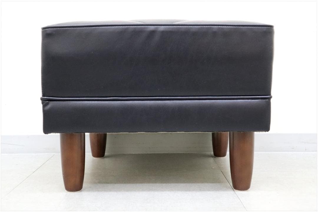 カリモク60 ロクマル オットマン スタンダード ブラック 椅子 スツール