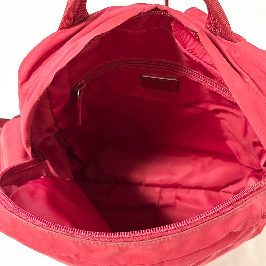 希少カラー✨プラダスポーツ・ボディバッグ ショルダーバッグ斜め掛け 赤 カード付