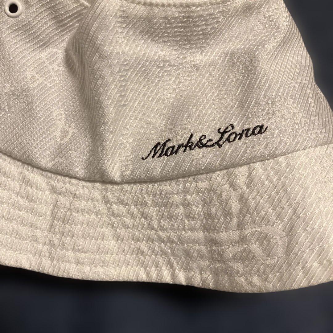 Mark&Lona スカル刺繍 バケットハット ホワイト