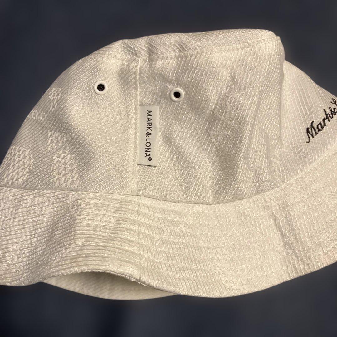 Mark&Lona スカル刺繍 バケットハット ホワイト