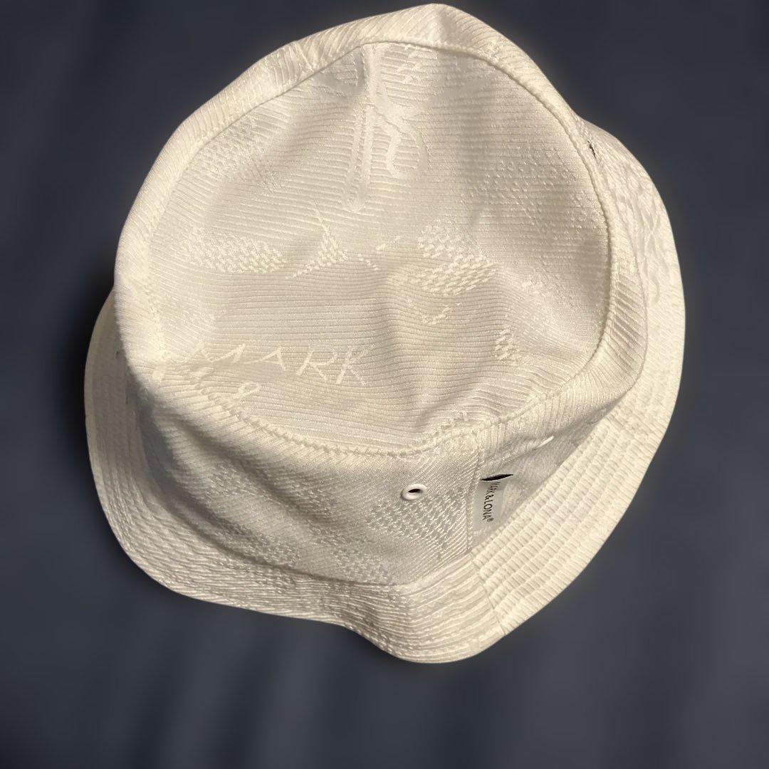 Mark&Lona スカル刺繍 バケットハット ホワイト