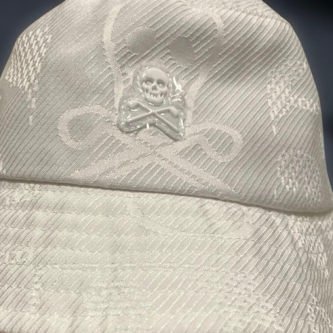 Mark&Lona スカル刺繍 バケットハット ホワイト