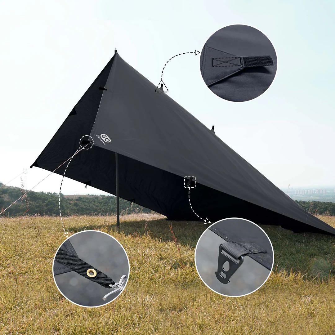 GOGlamping HENGEN+ スクエアタープ TC 400 Black