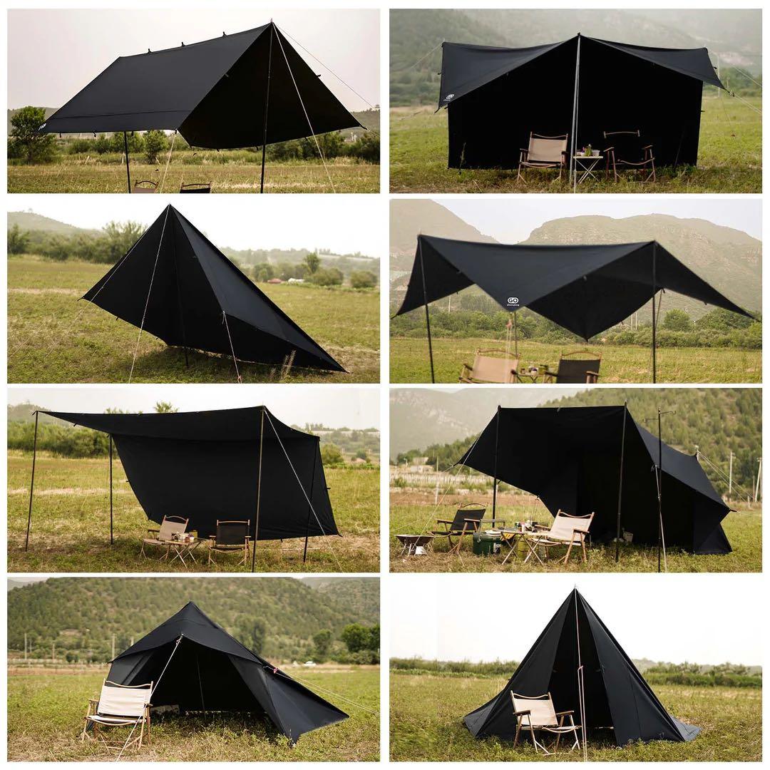 GOGlamping HENGEN+ スクエアタープ TC 400 Black