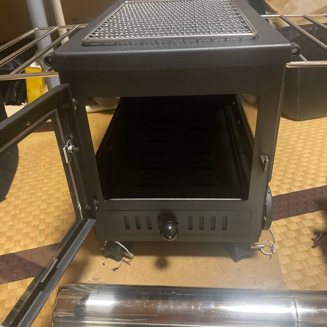 未使用 FUTURE FOX 薪ストーブ 3面ガラス ブラック
