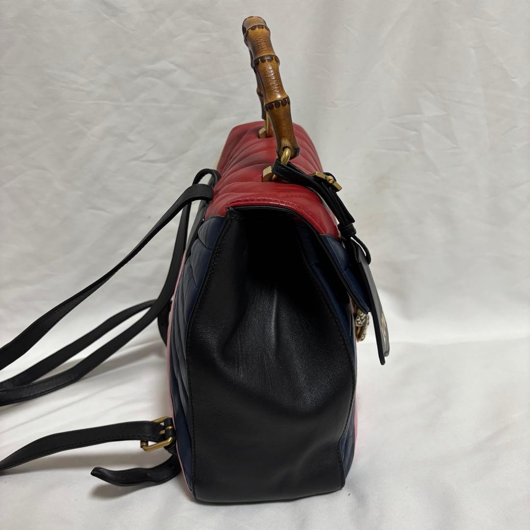 グッチ リュック クイーンマーガレット バンブー バックパック 476664