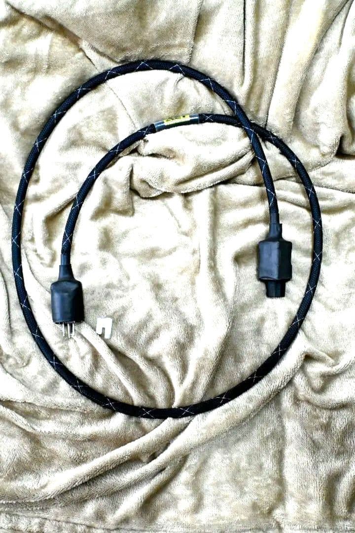 高級AET製 電源ケーブル 3ピン IEC C13 約1.9m ロジウム端子