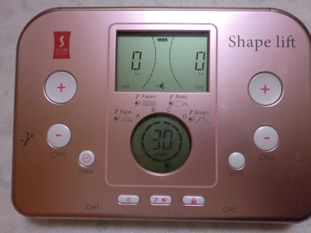 シェイプリフト ☆8パットEMS同時使用Vスティック□スリムビューティ