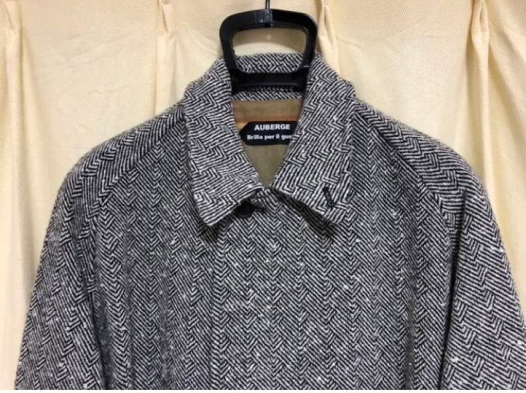AUBERGE ブリッラ別注　ヘリンボーンバルマカンコート　38 バーバリー