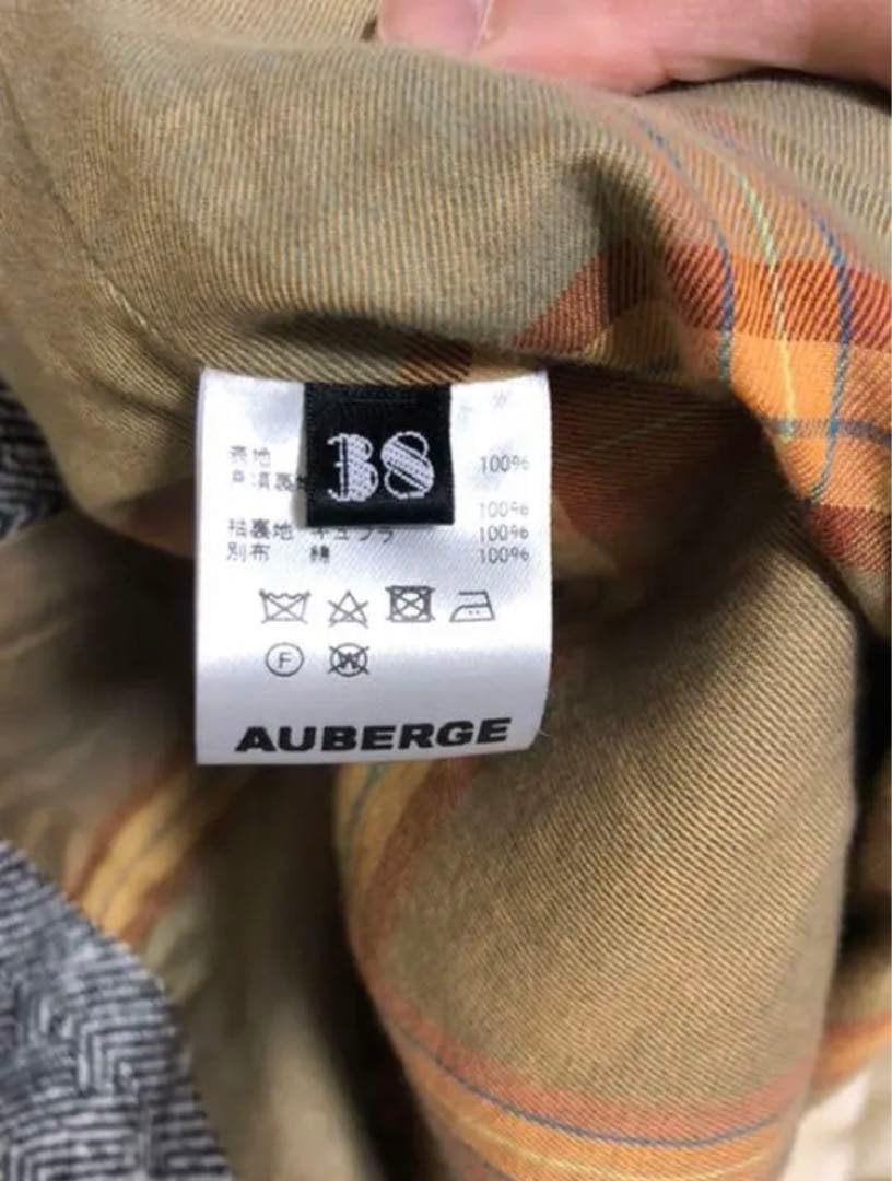 AUBERGE ブリッラ別注　ヘリンボーンバルマカンコート　38 バーバリー