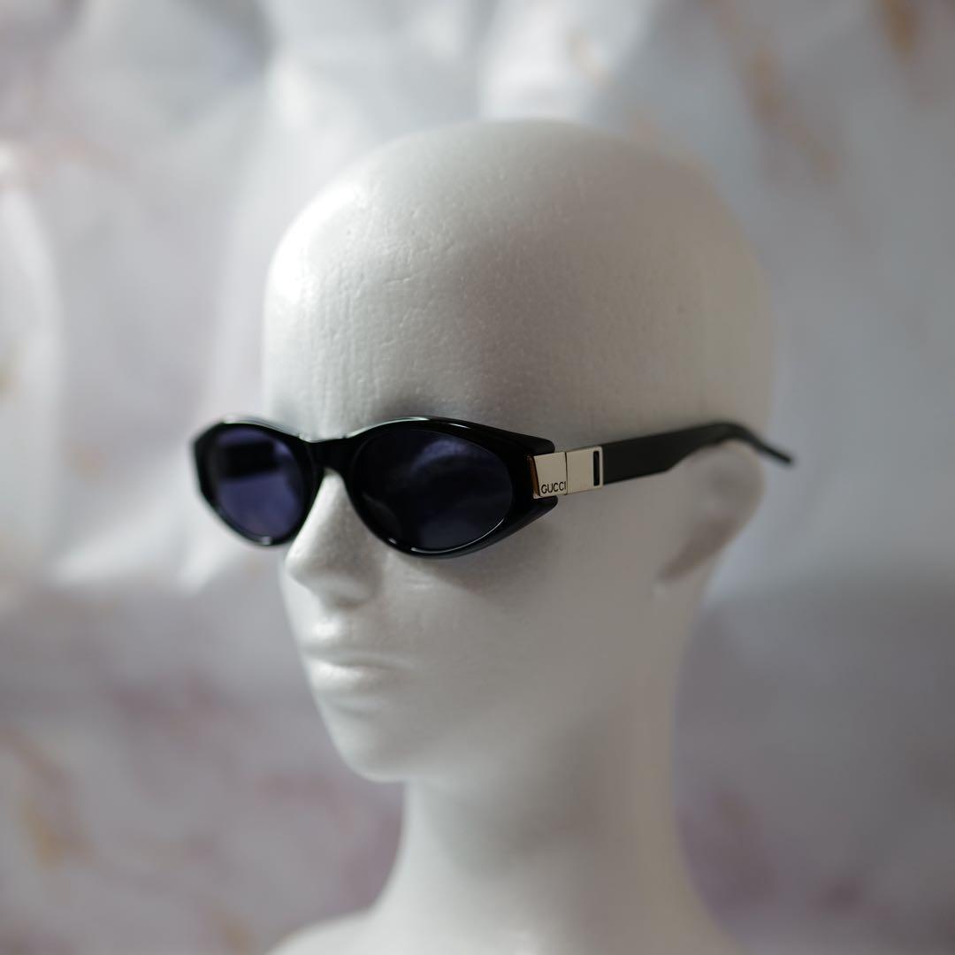 GUCCI オールドグッチ メタルプレート Y2K サングラス ケース付き
