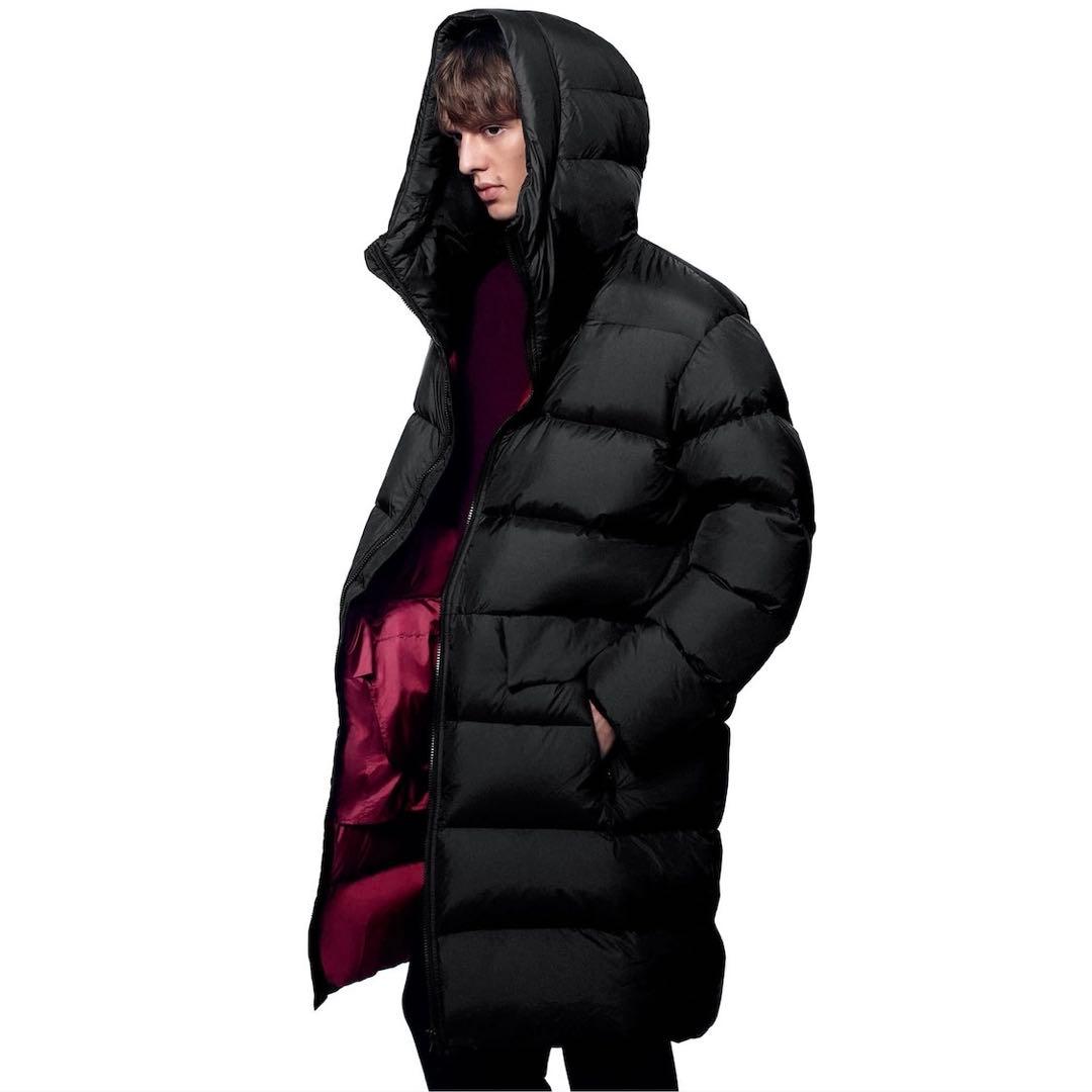 完売品 新品 ユニクロ +J ライトダウンボリュームロングフーデッドコート M