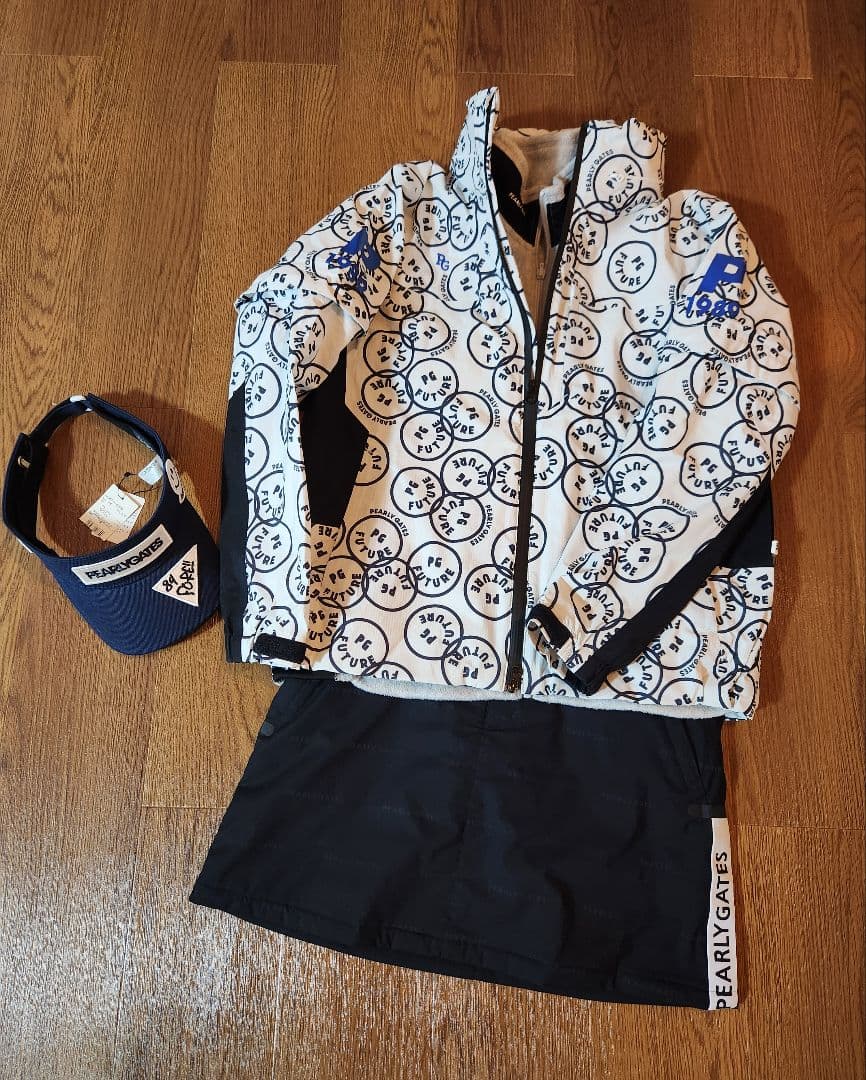 PEARLY GATES ダークネイビー 中綿スカート