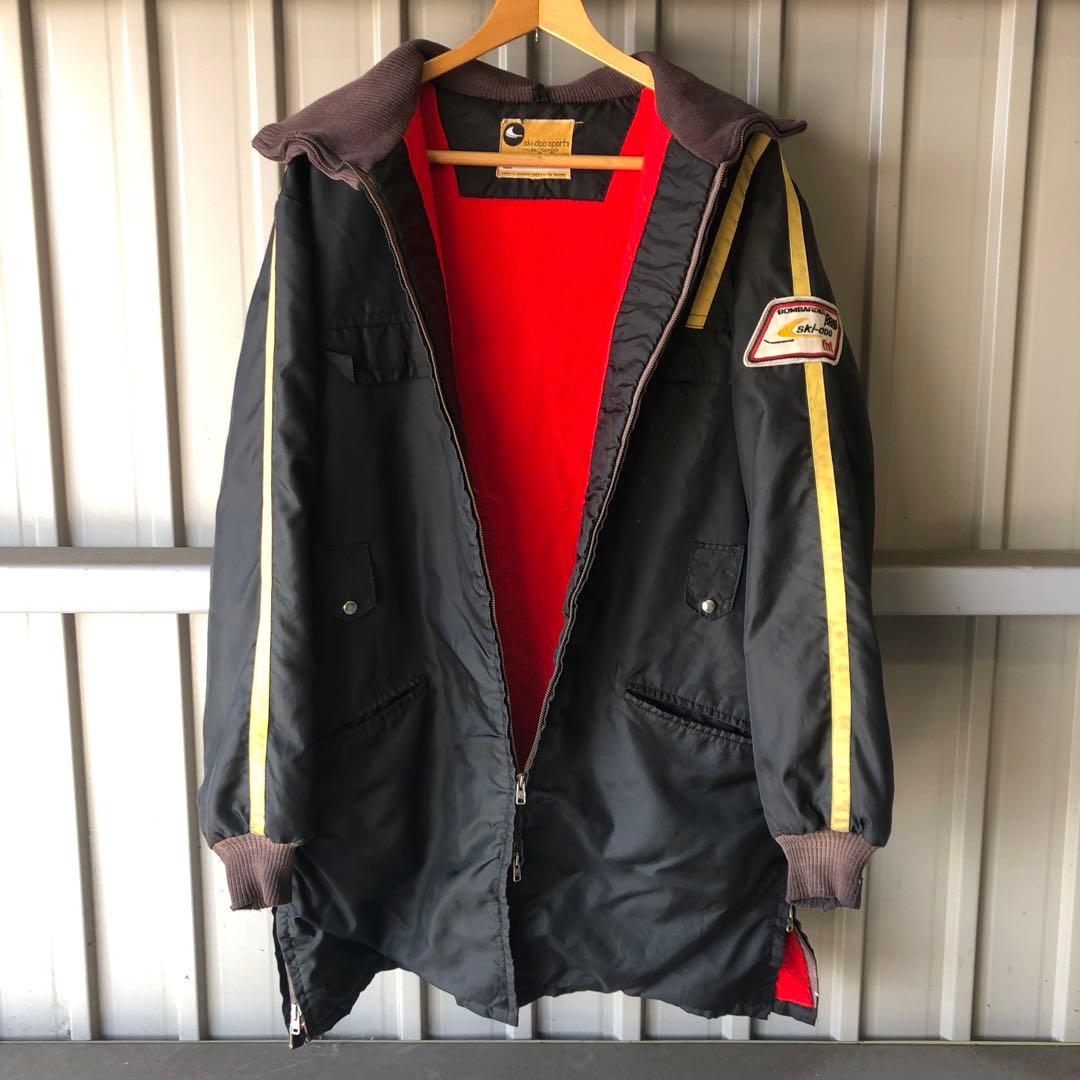スキー ski ジャケット コート 古着 70s 80s スポーツ ワッペン