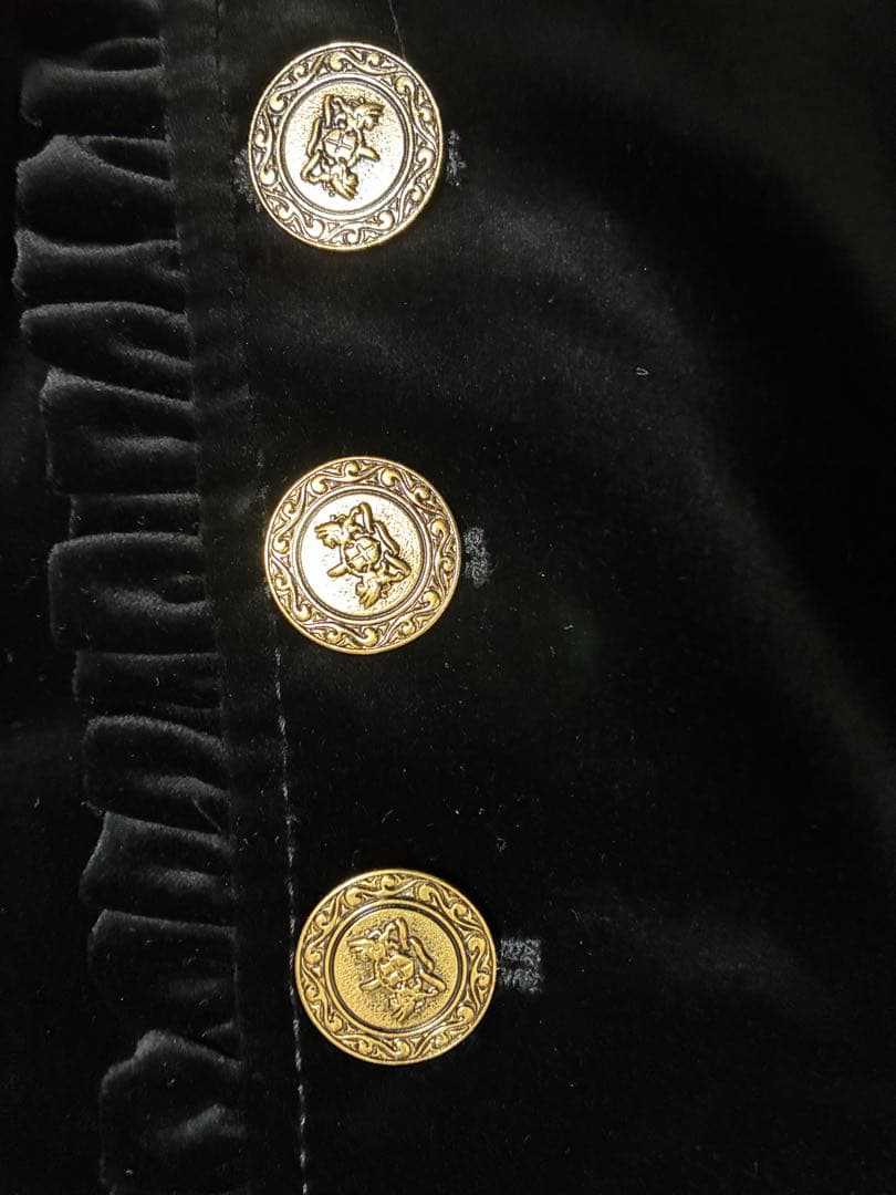 【新品 タグ付き】ドルチェ＆ガッバーナ ベロア コート ブラック 38 希少