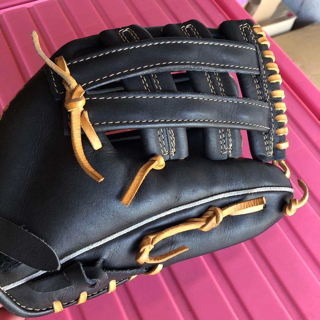 VictoryHeart軟式野球用グローブブラック オーダーメイド