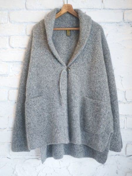 BATONER バトナー カシミヤフォックスショールカラーカーディガン