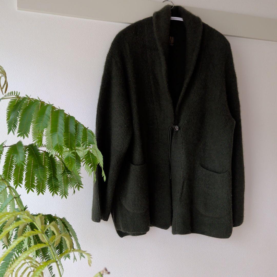 BATONER バトナー カシミヤフォックスショールカラーカーディガン