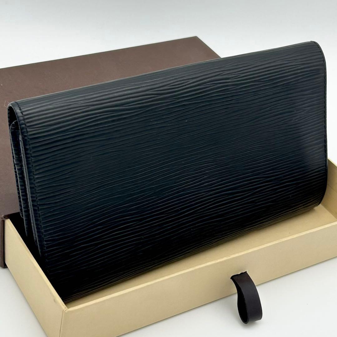 ルイ ヴィトン エピ ポシェット ポルトモネ クレディ ノワール 黒 長財布