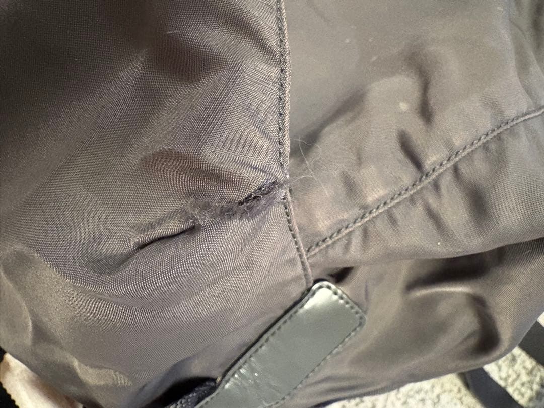 PRADAプラダナイロンリュックグレー傷汚れあり