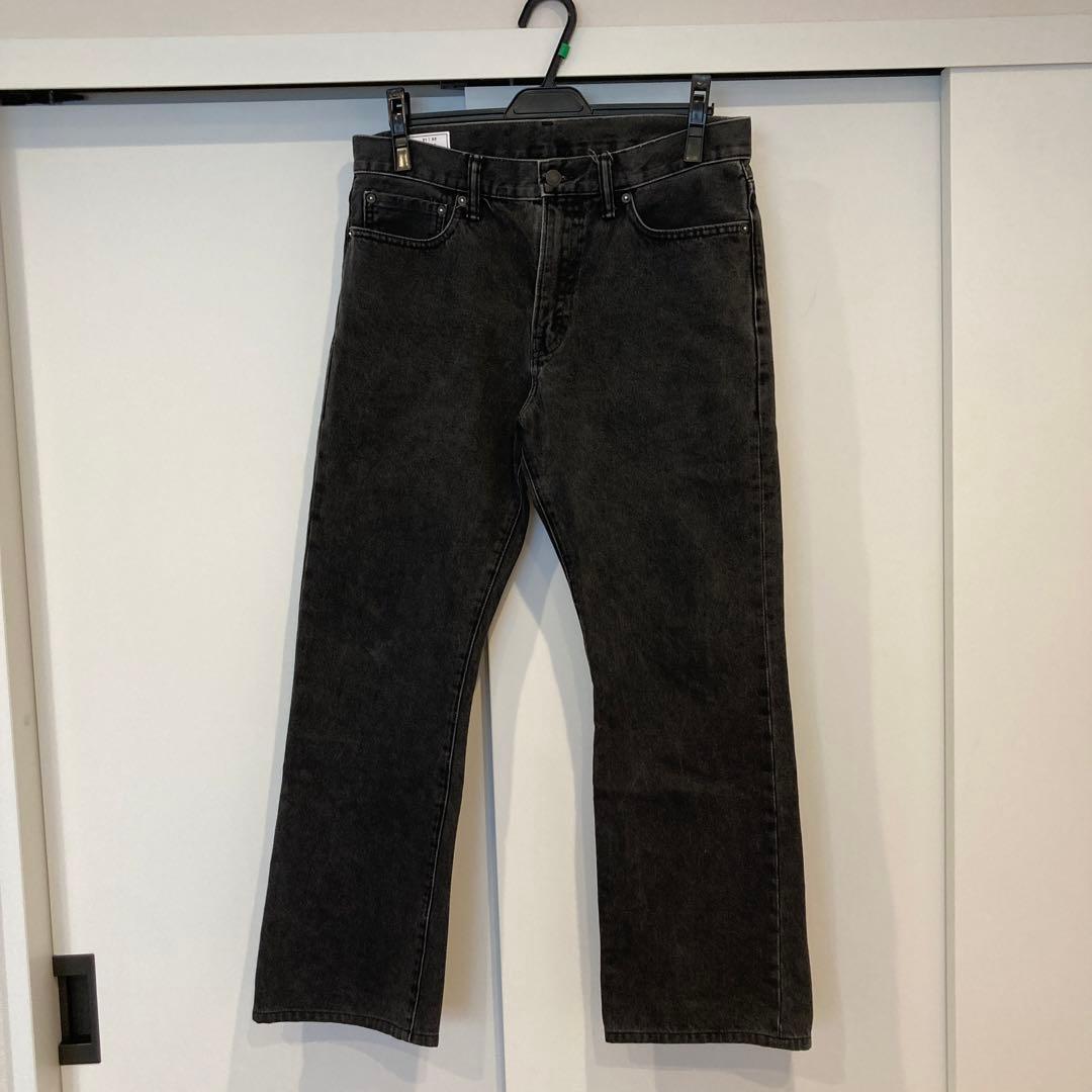 GAP ウォッシュウェルブーツカットデニム ブラック ギャップ デニム