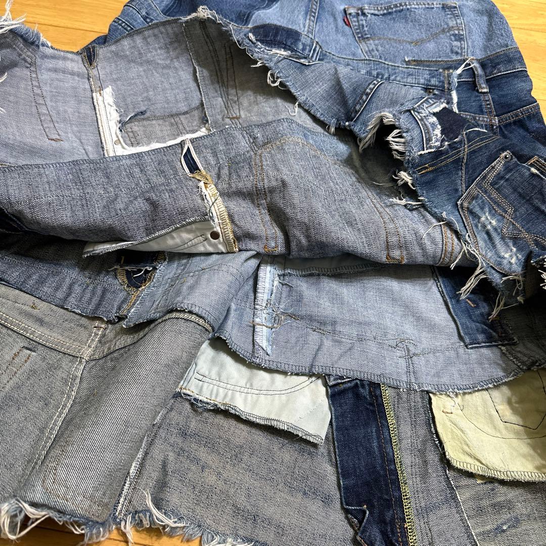 再構築 リメイクデニム ジャンパースカート