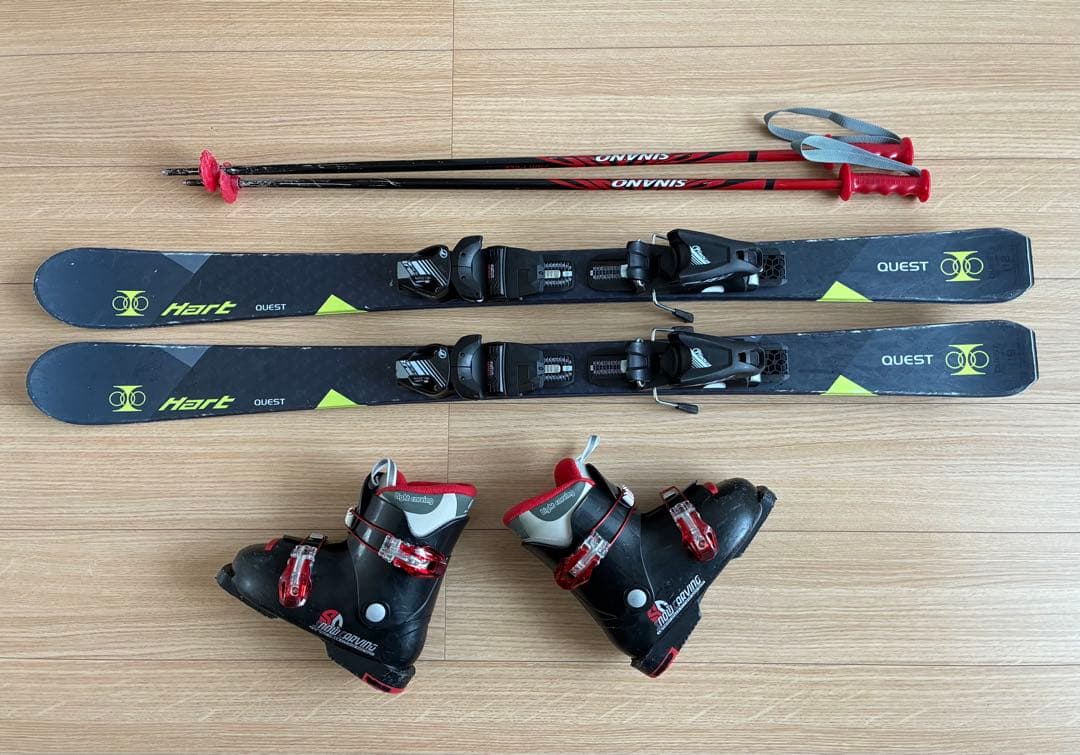 Hart QUEST ジュニアスキー 4点セット ハート 男の子 キッズ 子ども