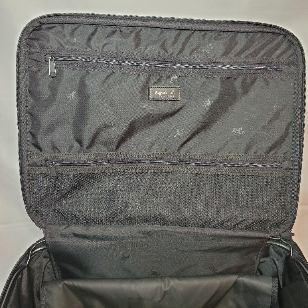 agnes b. ネイビー キャリーケース　鍵付き　サザビー　ポーチ付き