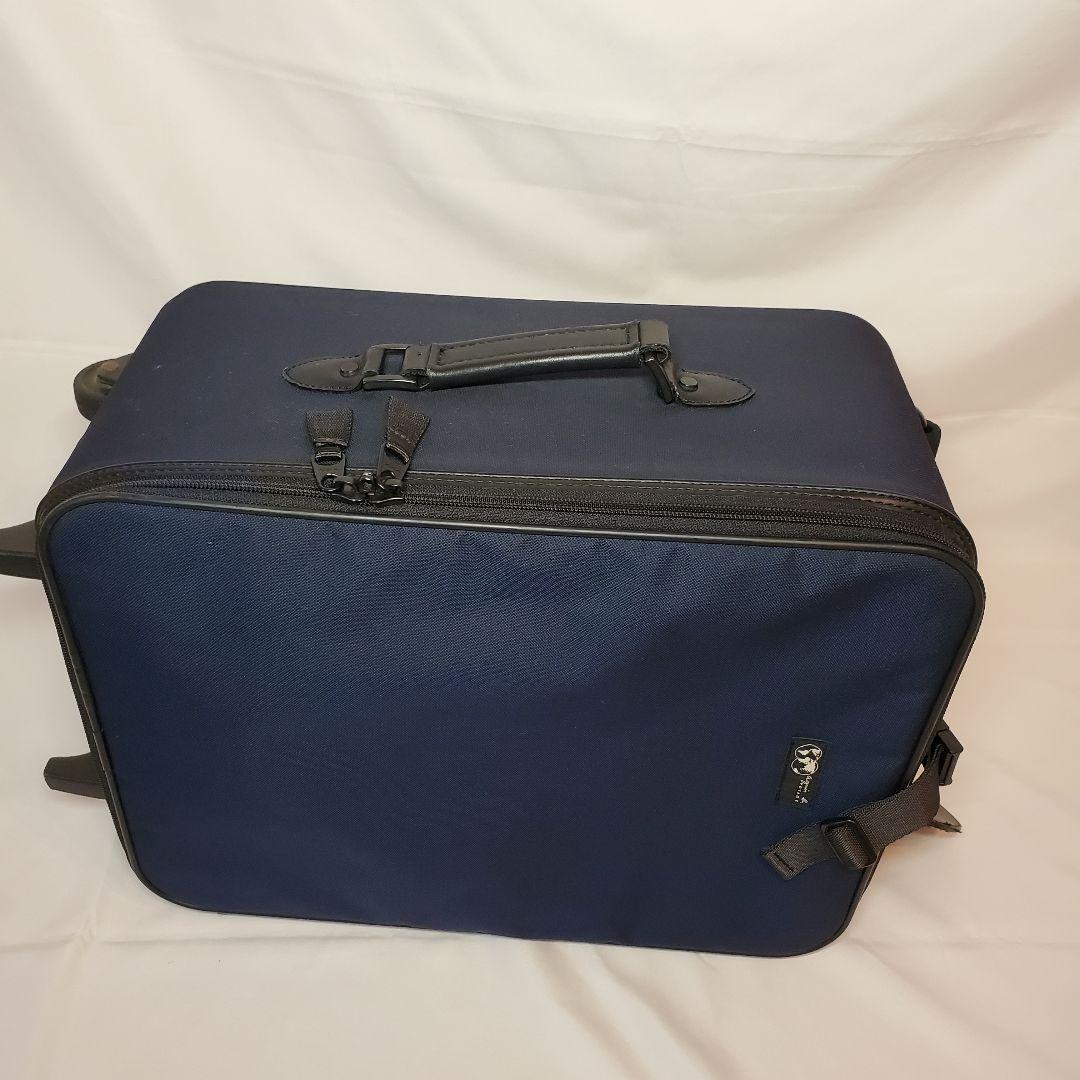 agnes b. ネイビー キャリーケース　鍵付き　サザビー　ポーチ付き