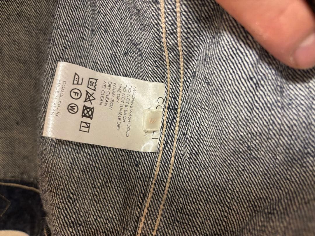 サイズ3 21ss comoli デニムジャケット　ネイビー