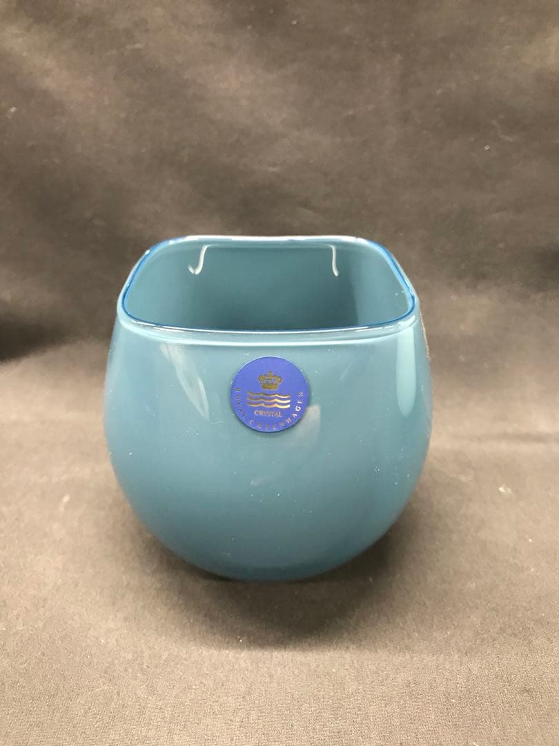 値下！【レア】ロイヤルコペンハーゲン QUADRO ボウル3P スカイブルー