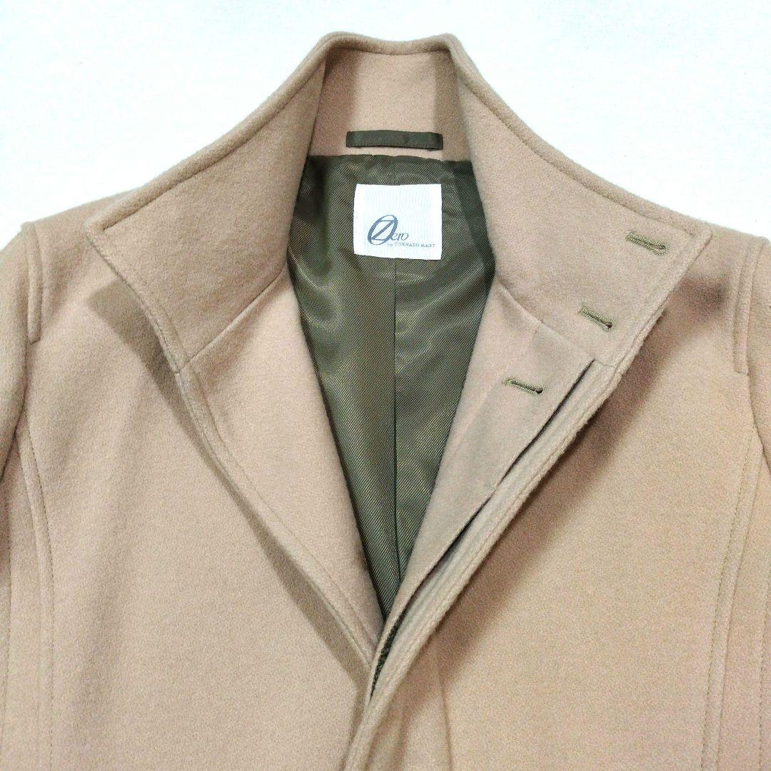 ゼロ by トルネードマート カシミヤ混ウールスタンドカラーコート