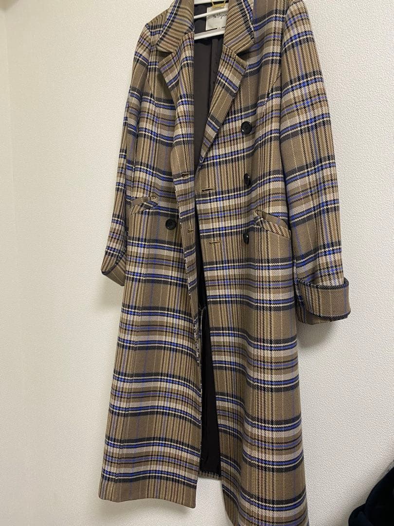The Virginia チェック柄ロングコート - メルカリ