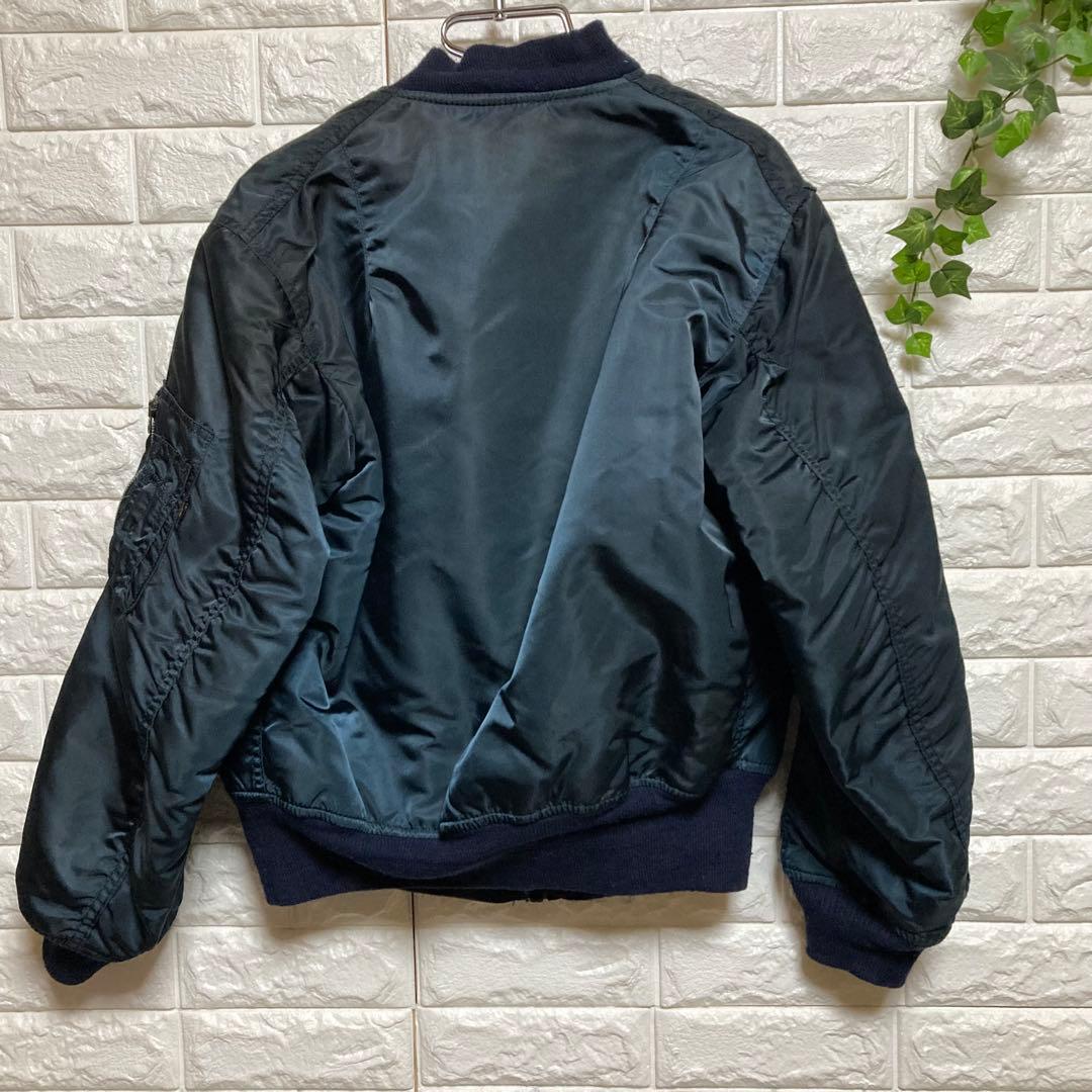 【アルファインダストリーズ】（M）MA1 フライトジャケット 米国製 ジップUP