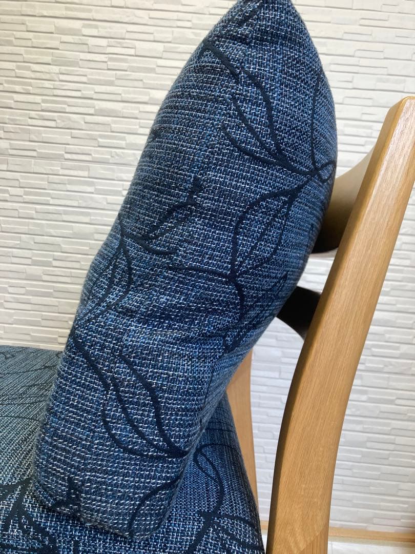 浜本工芸 『リビングダイニングチェア C-6500 』無垢 一人掛け 布 ソファ