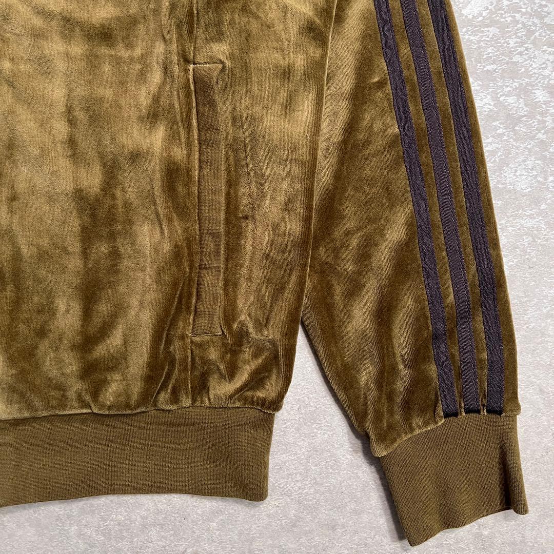 【極美品】00s adidasベロアジャージ トラックトップ カーキ XO